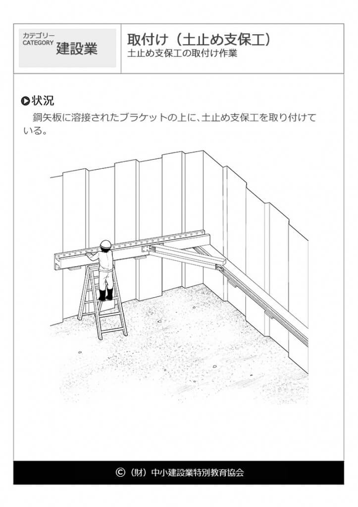 取付け（土止め支保工）